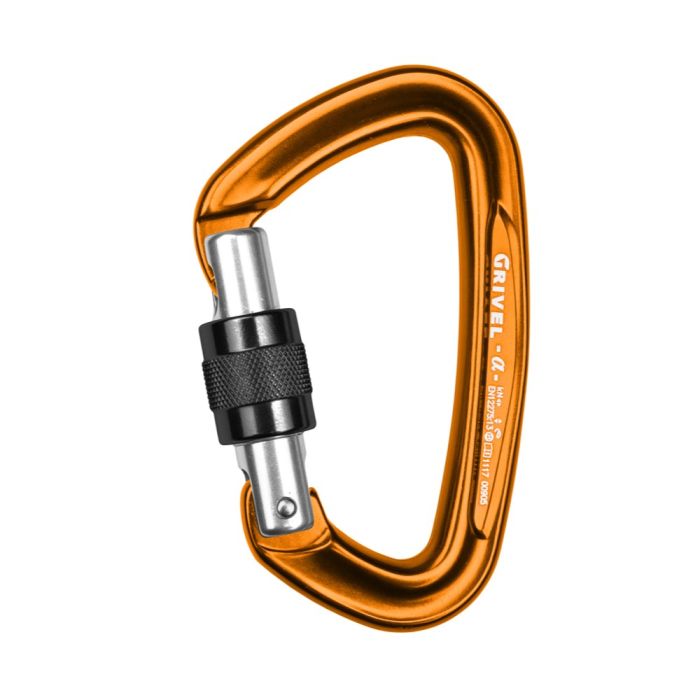 Grivel Alpha K1N Screw-Gate Carabiner - SS23 - One - Orange