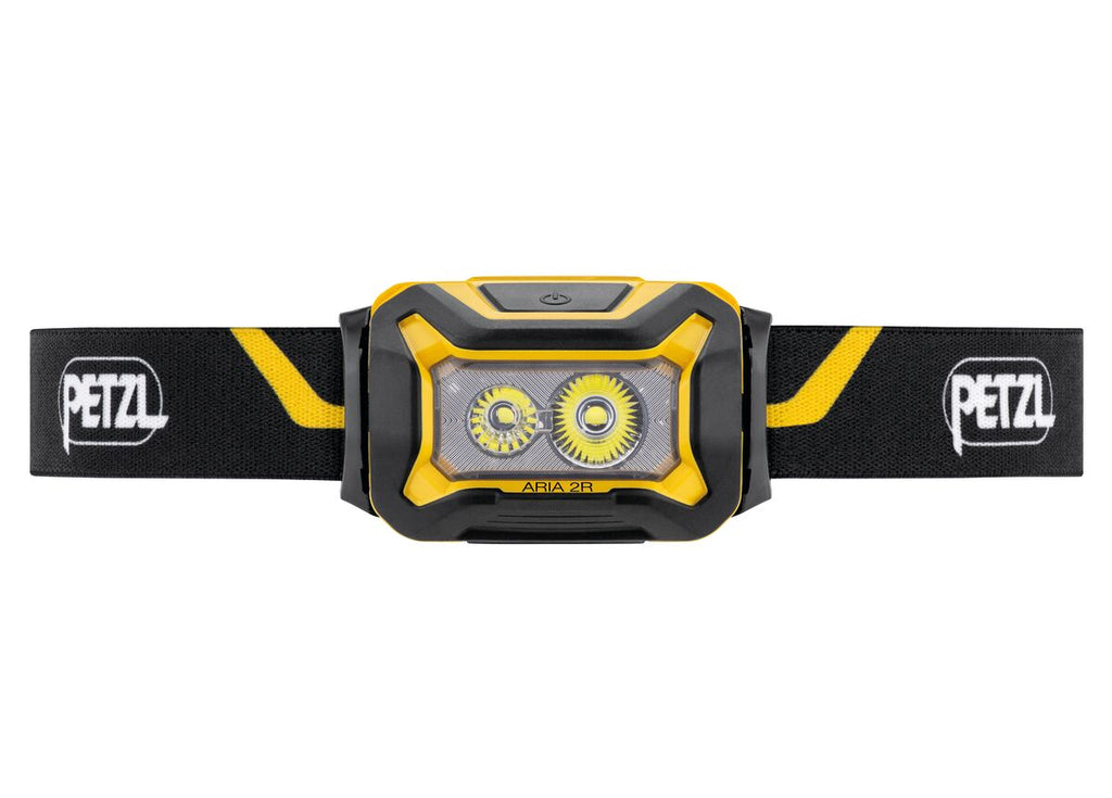 Petzl Aria 2R Rechargable Headlamp - 600 Lumens - Black/Yellow