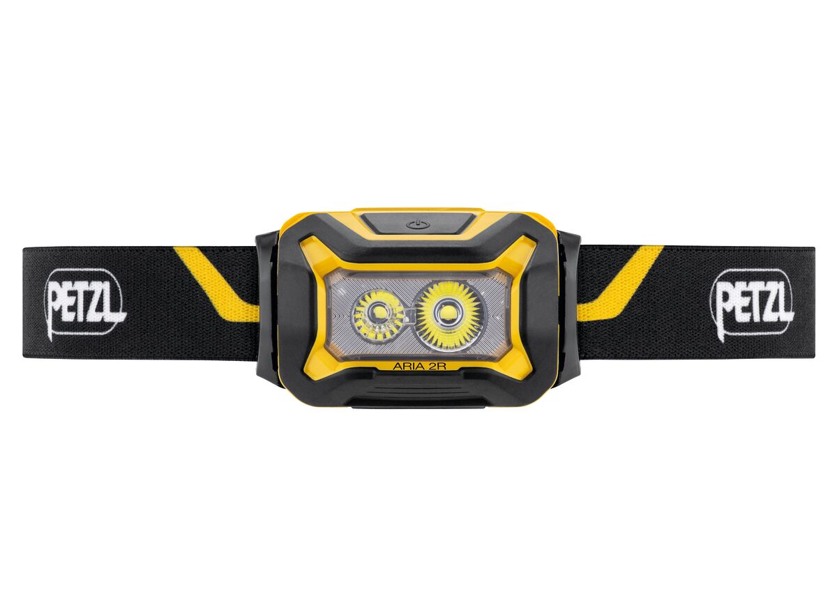 Petzl Aria 2R Rechargable Headlamp - 600 Lumens - Black/Yellow