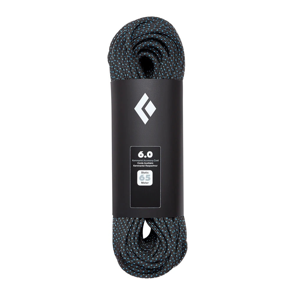 Black Diamond 6.0mm Static Rope Black - 65M