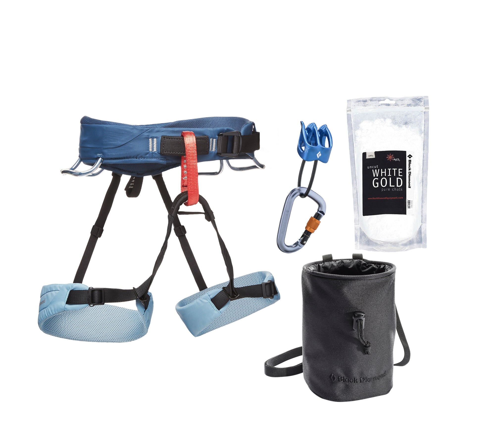 Black Diamond Women's Momentum Harness Package Stone Blue