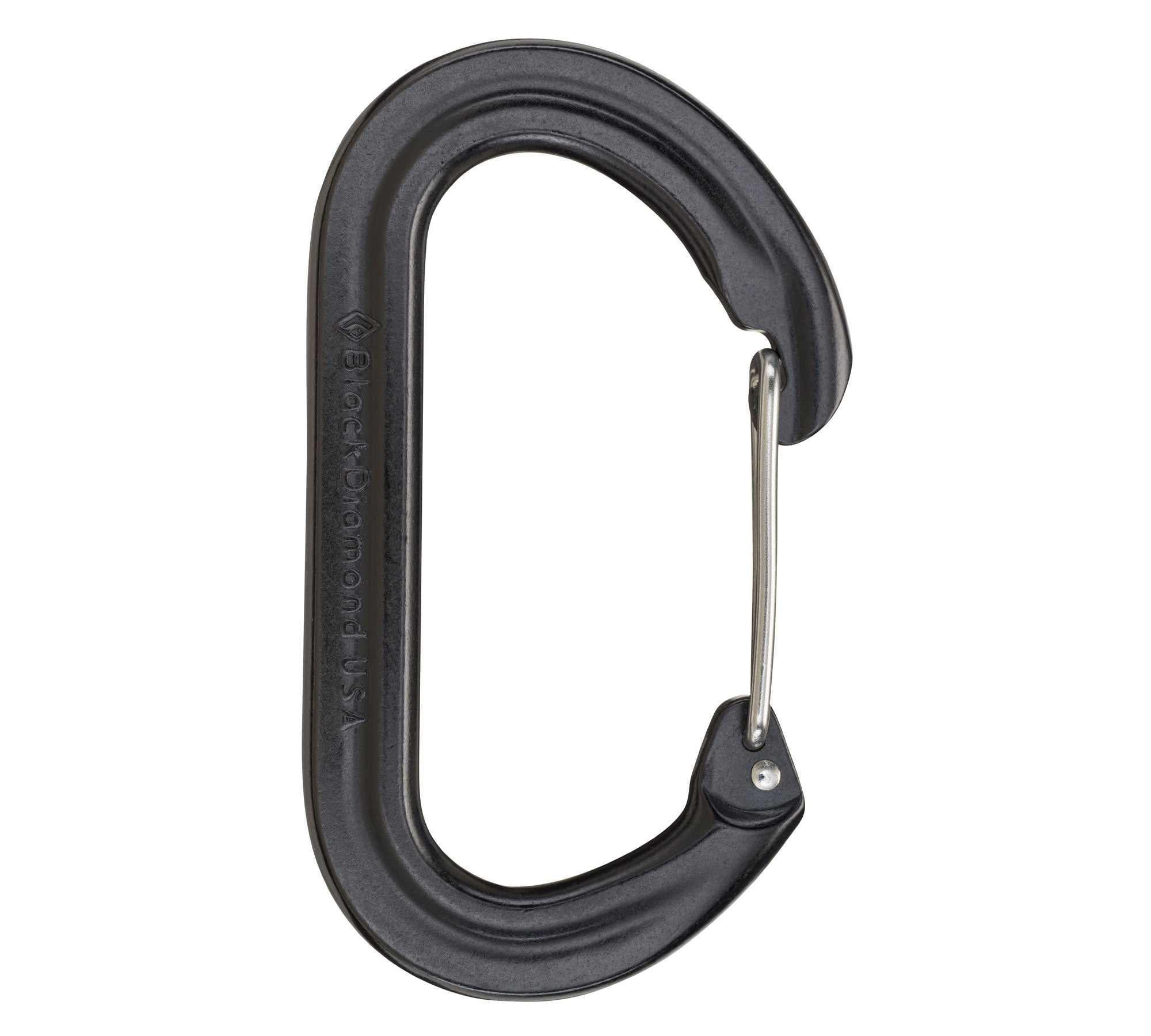 Black Diamond Oval Wire Carabiner - Black
