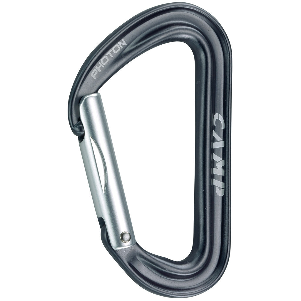 CAMP Photon Straight Gate Carabiner - Dark Gray - CLOSEOUT