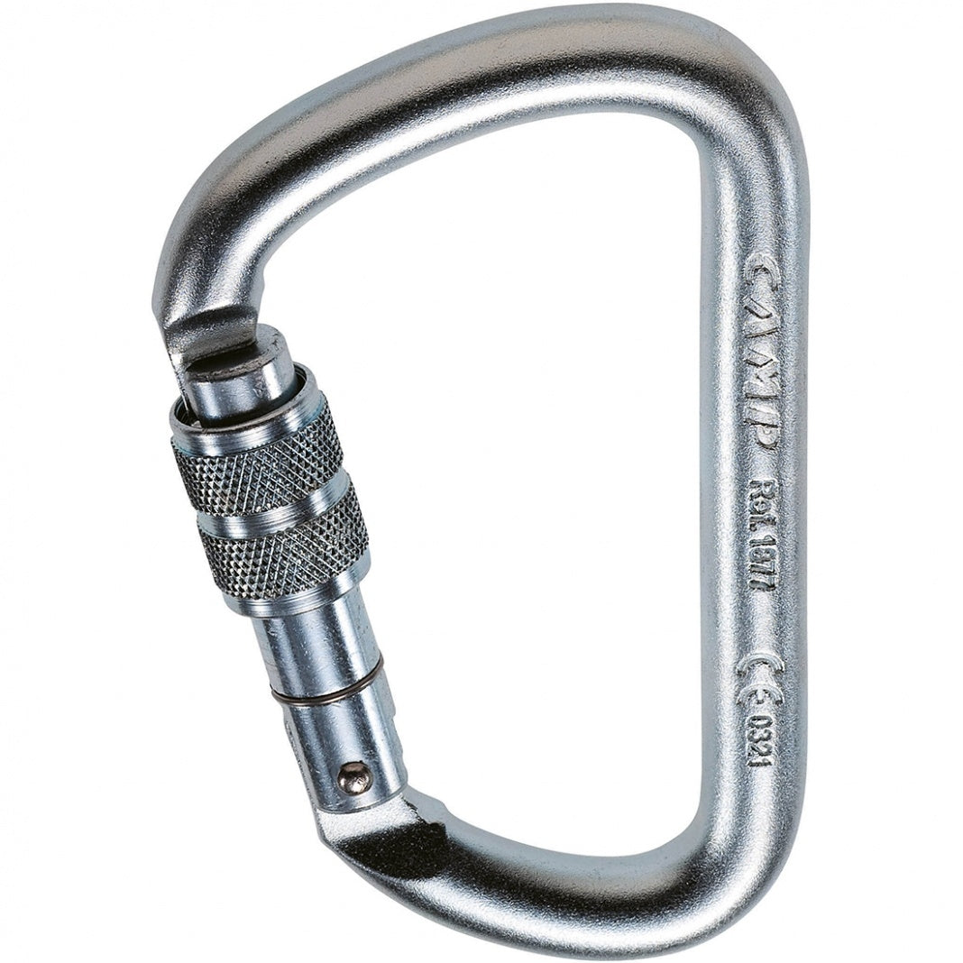 CAMP Steel D Pro Screw Lock Carabiner