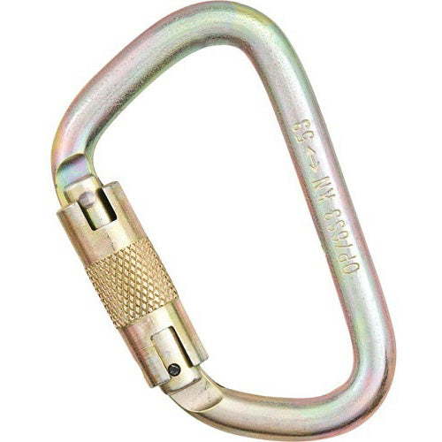 Omega Pacific 7/16" Steel Modified D Quik-Lok Carabiner