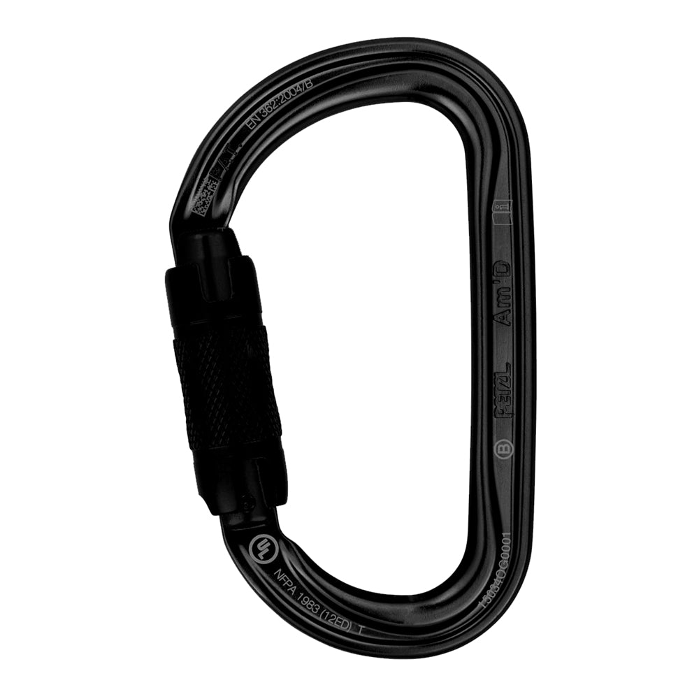 Petzl AM'D Twist-Lock Carabiner Black