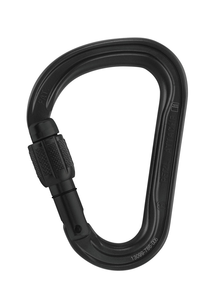 Petzl Attache Screw Lock Carabiner - Black