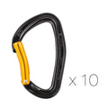 Petzl Djinn Steel Bentgate Carabiner (10 pack)