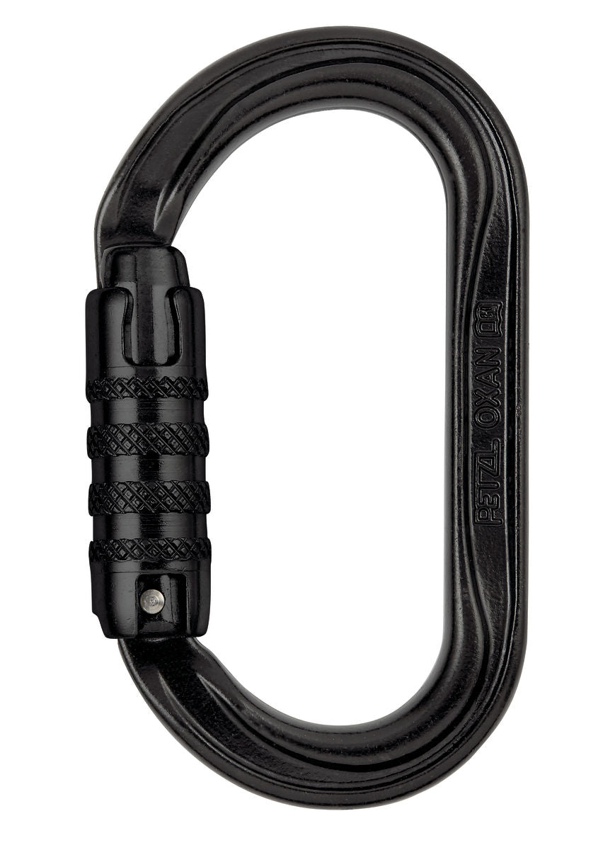 Petzl OXAN Steel Triact-Lock Carabiner - Black