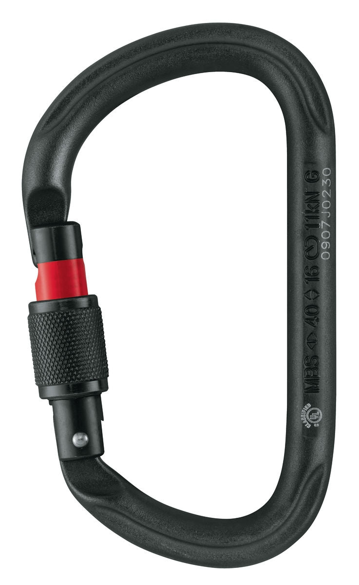 Petzl Vulcan Screw Lock Carabiner - Black