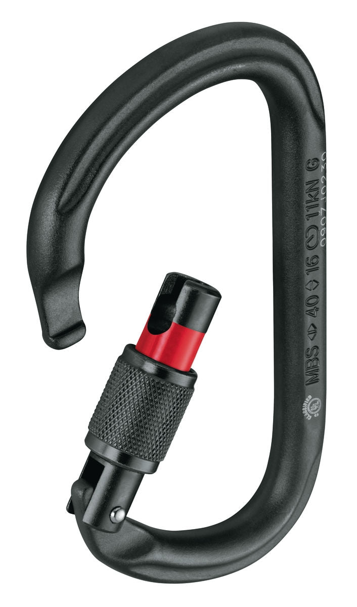 Petzl Vulcan Screw Lock Carabiner - Black