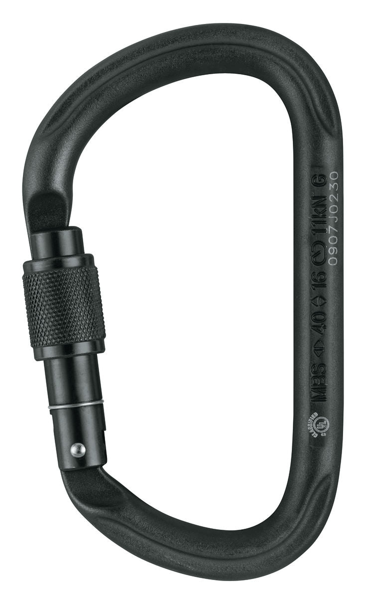 Petzl Vulcan Screw Lock Carabiner - Black