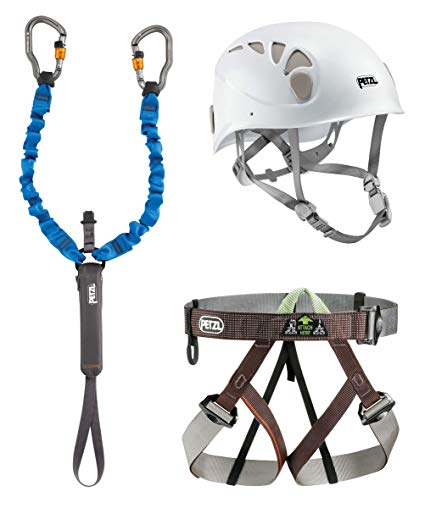 Petzl Via Ferrata Kit with Elios Helmet CLOSEOUT - Size 1