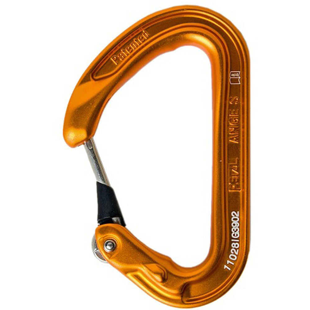 Petzl Ange S Wiregate Carabiner (Orange)
