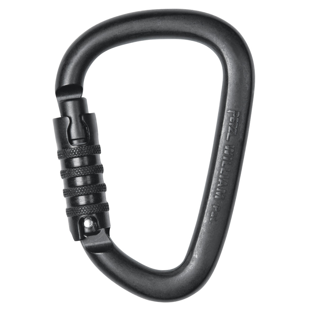 Petzl William Triact Lock Carabiner - Black - CLOSEOUT