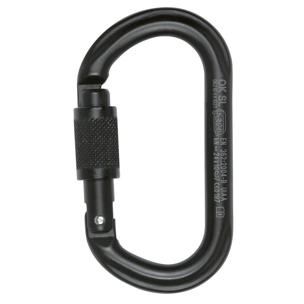 Petzl OK Screw Lock Carabiner - Black