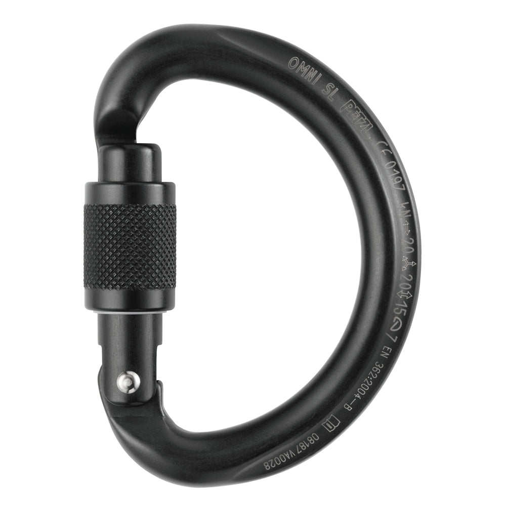 Petzl Omni Screw Lock Carabiner - Black