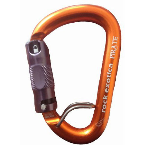 Rock Exotica Pirate Auto-Lock Carabiner with Wire Eye