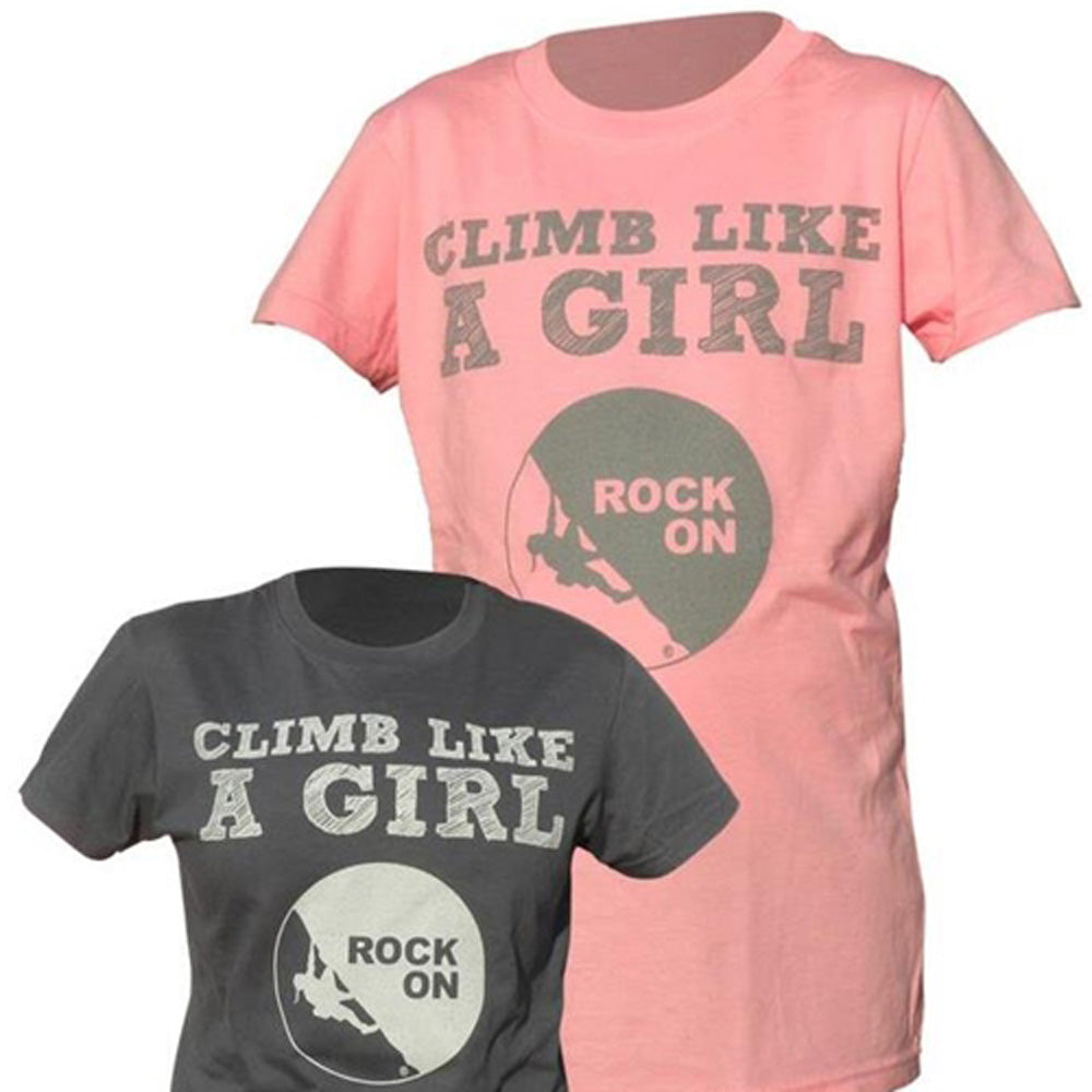 Rock On Women's Climb Like A Girl Tee Shirt