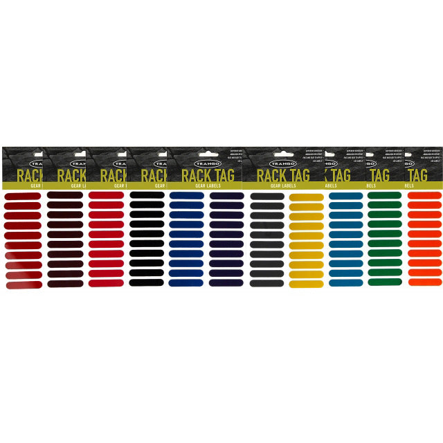 Trango Rack Tags - (Colored Gear Labels) 100/Pack