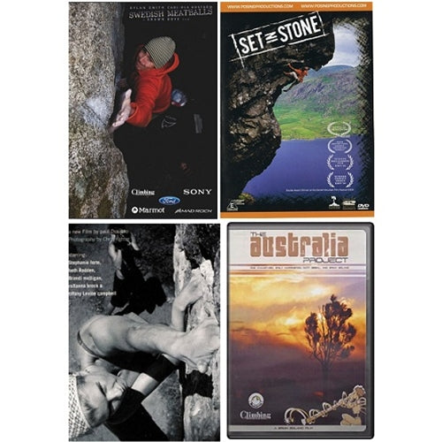 DVD 4 pack: Set in Stone, A Day in the Life, Swedish Meatballs, The Australian Project